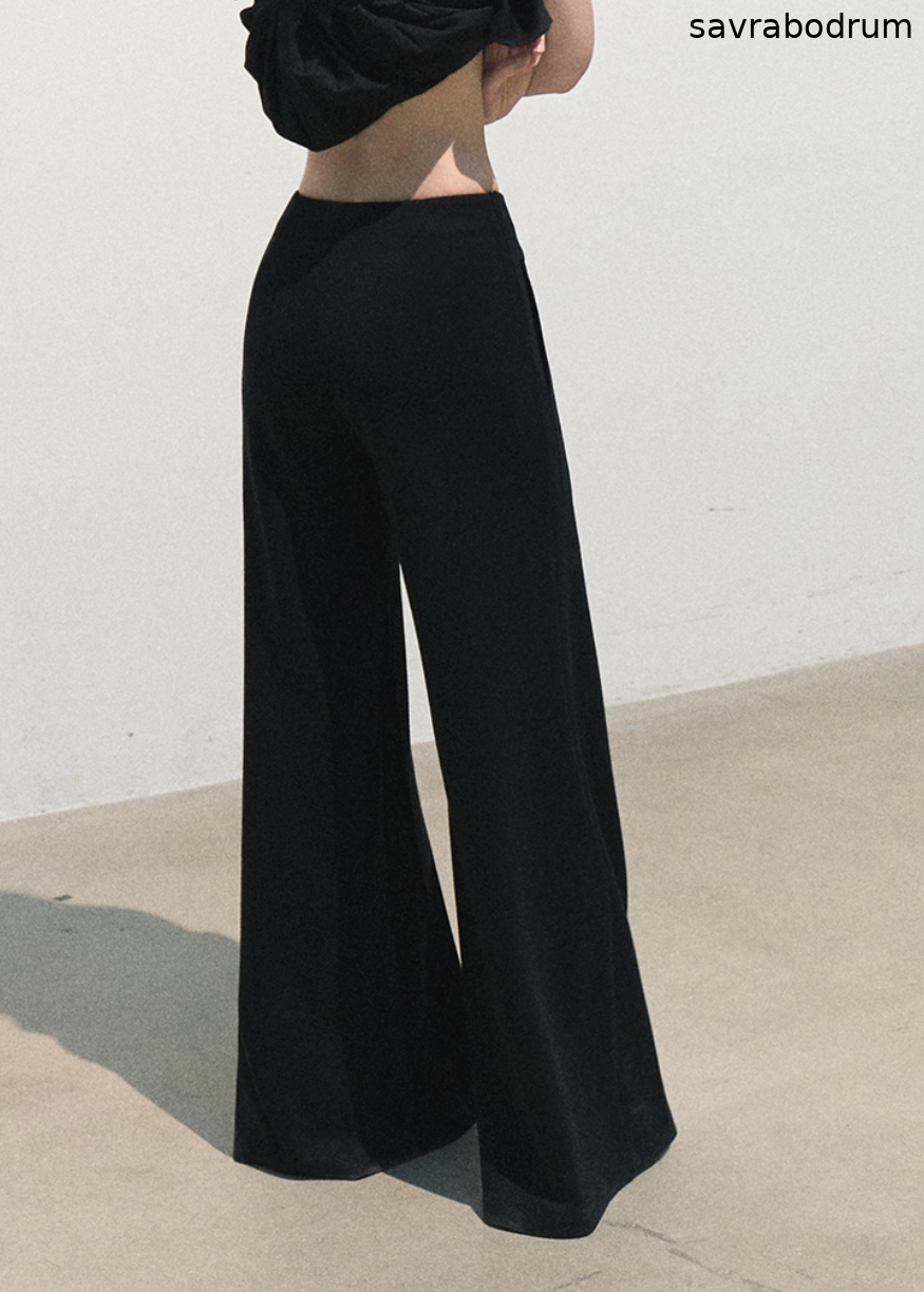 Carefree Traveler Modal Wide-Leg Pants