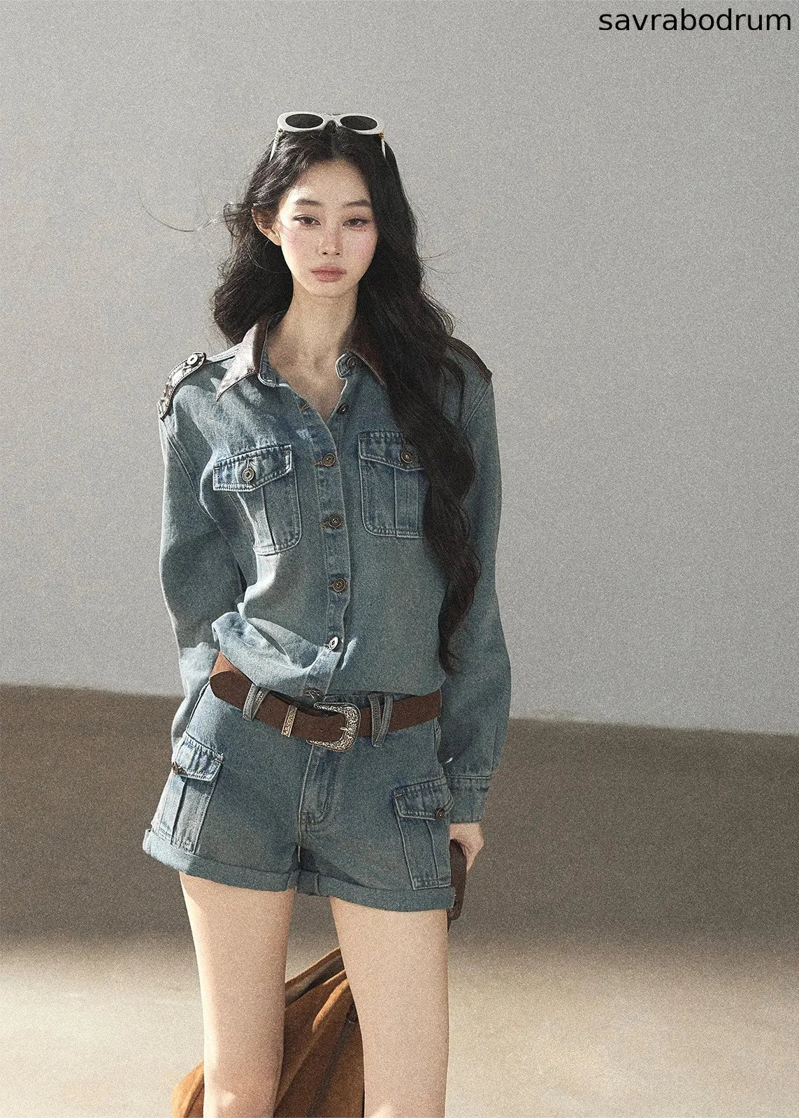 Sunny Day Denim Jacket & Shorts Set