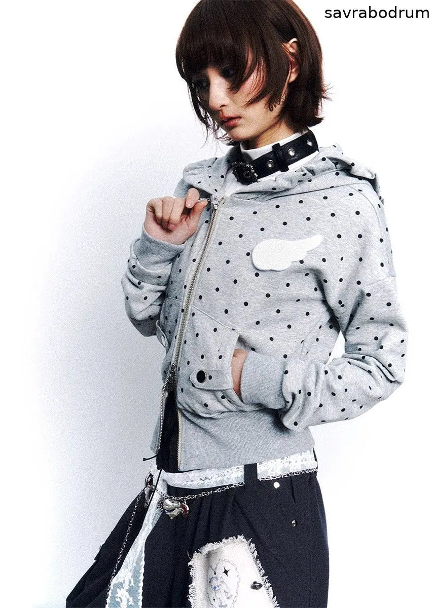Dot Static Hooded Jacket