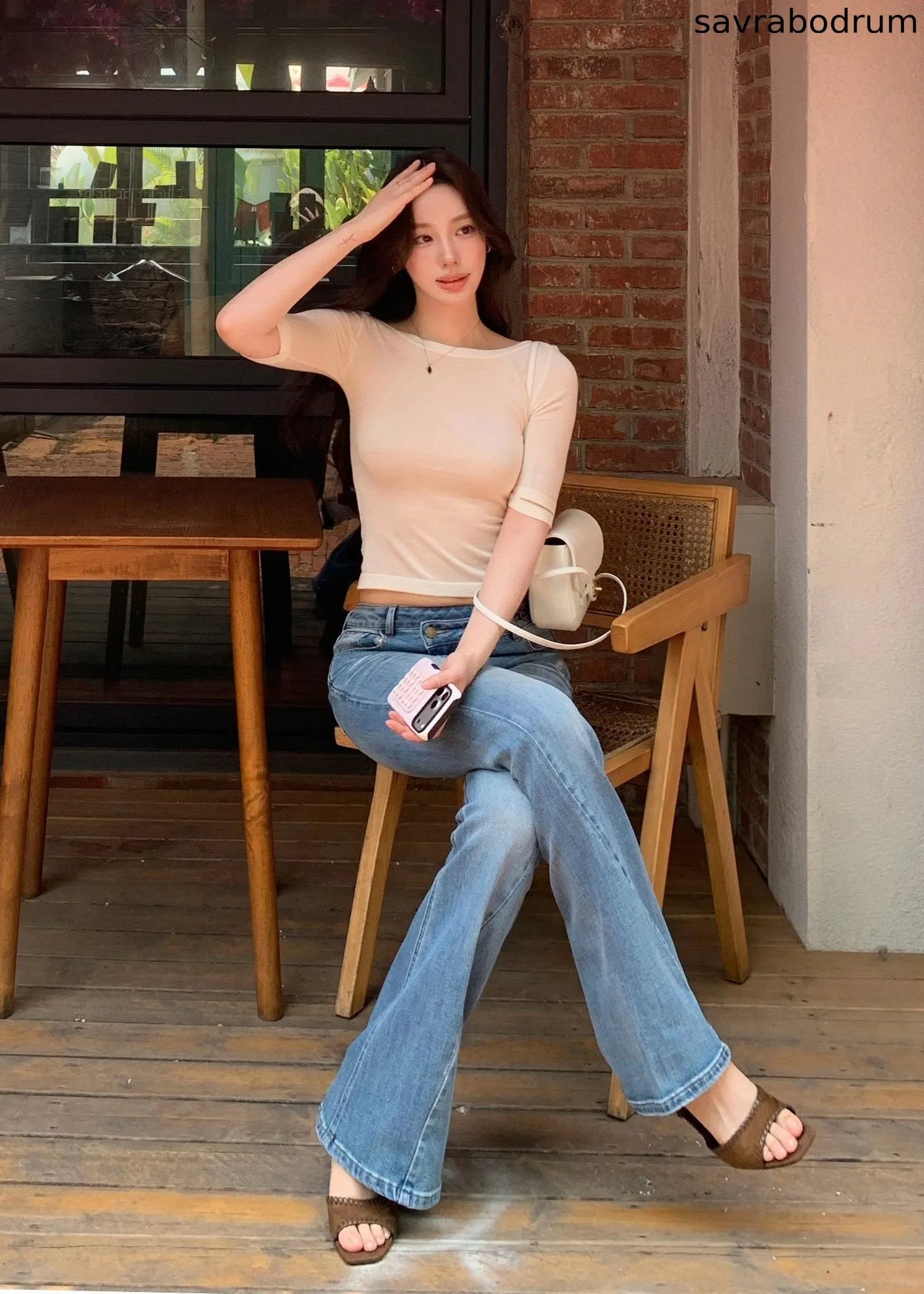 Minimal Off-Shoulder Knit Top