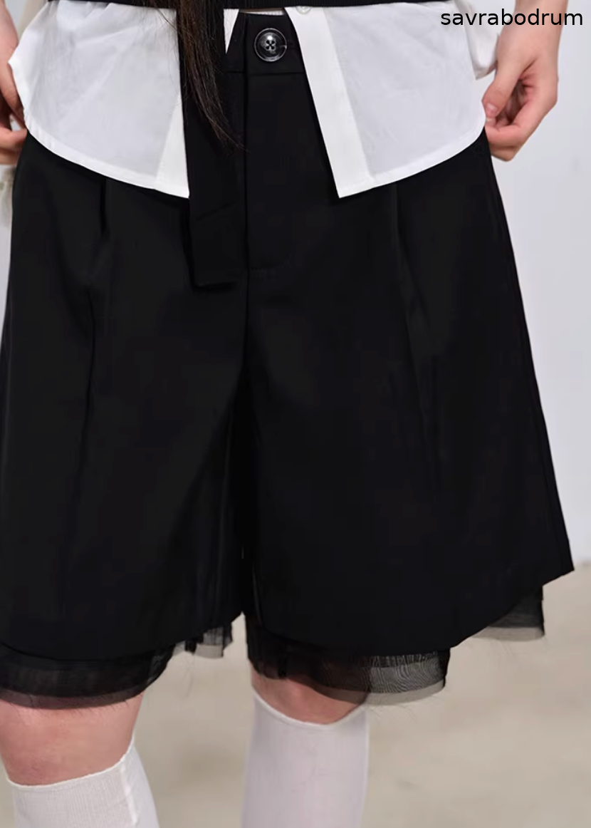Midnight Tailored Shorts Set