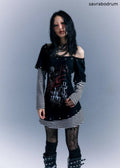 Long Sleeve Printed Slim Fit T-shirt Dress