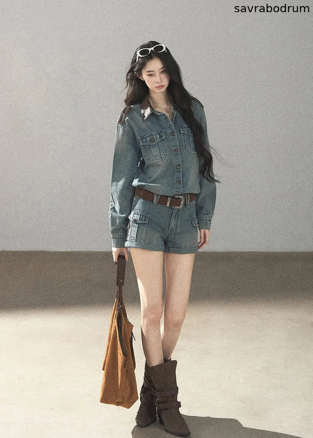 Sunny Day Denim Jacket & Shorts Set