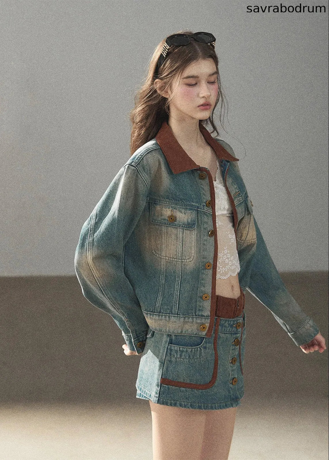Close to Sunshine Denim Jacket & Mini Skirt Set