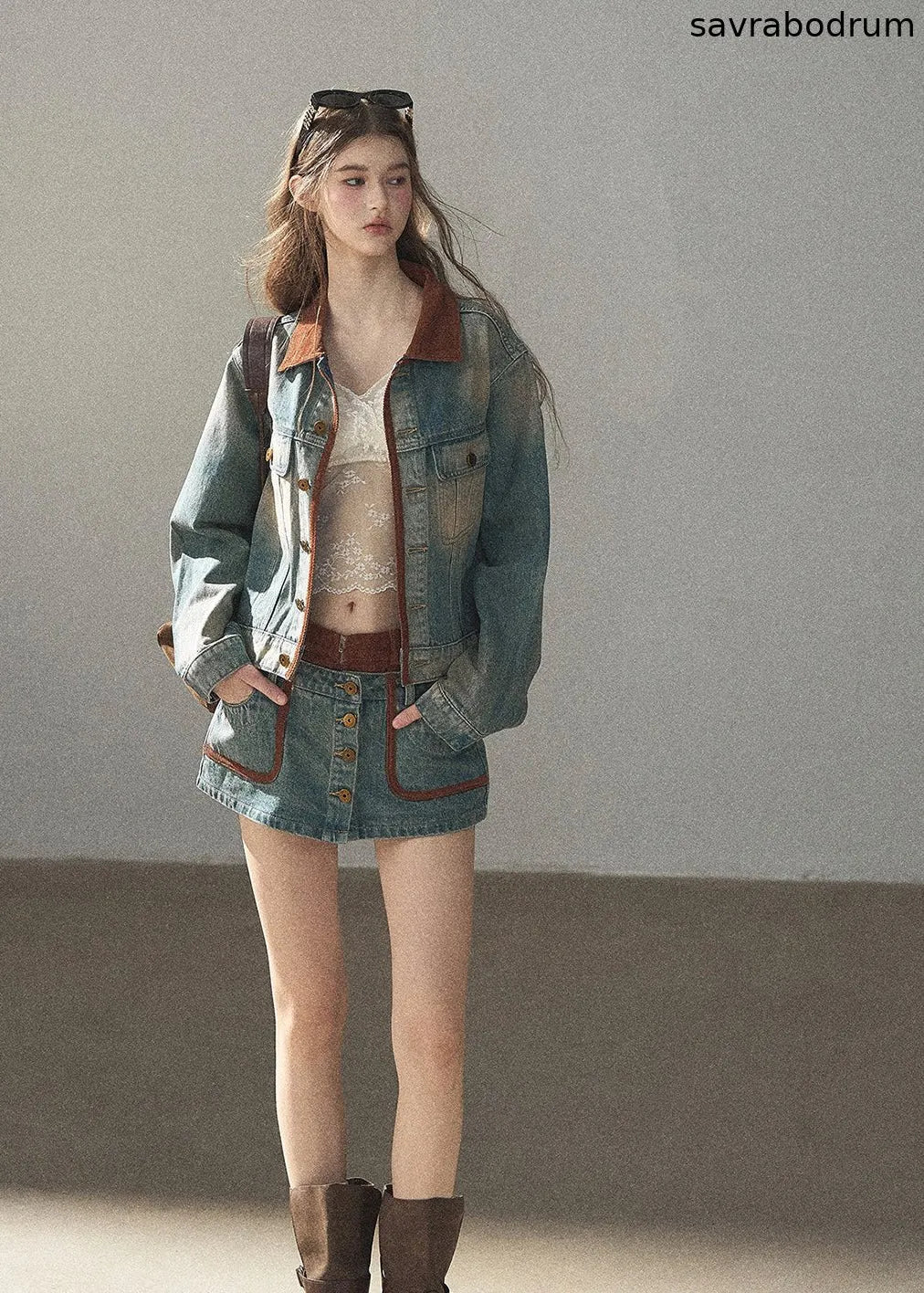 Close to Sunshine Denim Jacket & Mini Skirt Set