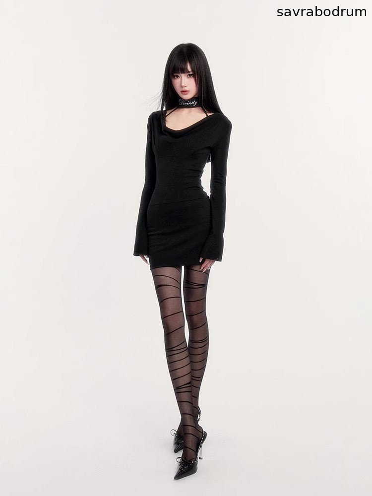 Collar Bodycon Dress