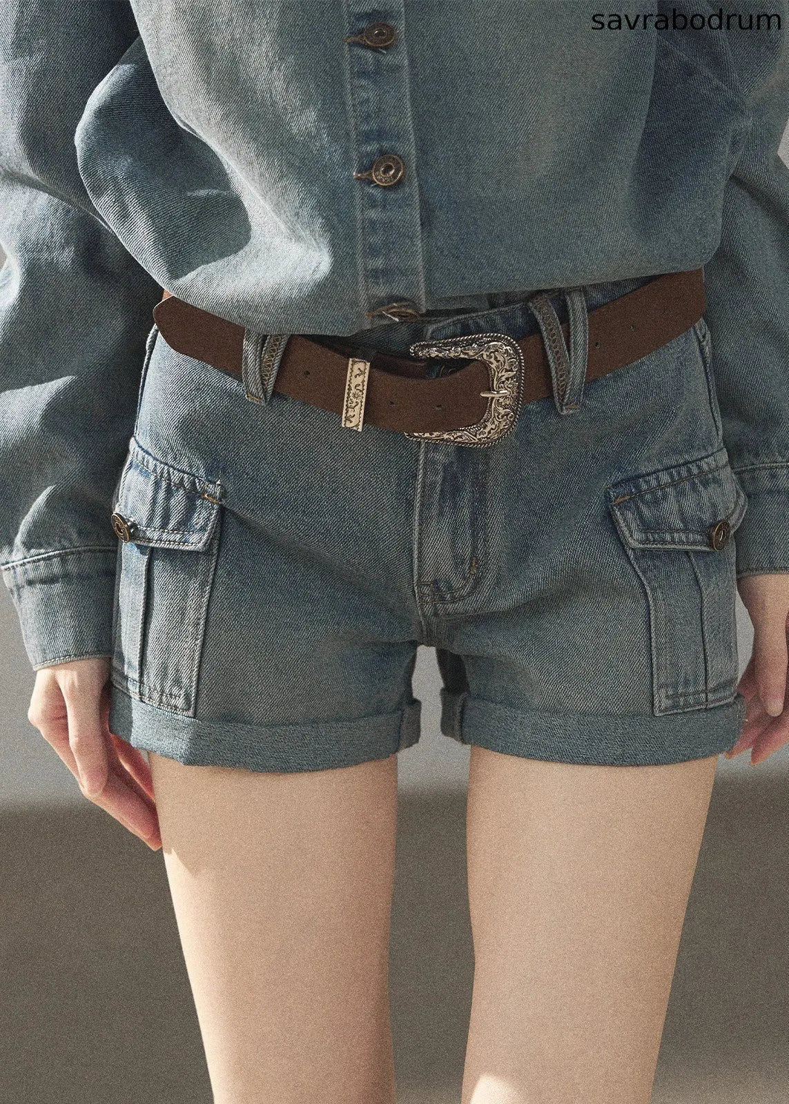 Sunny Day Denim Jacket & Shorts Set