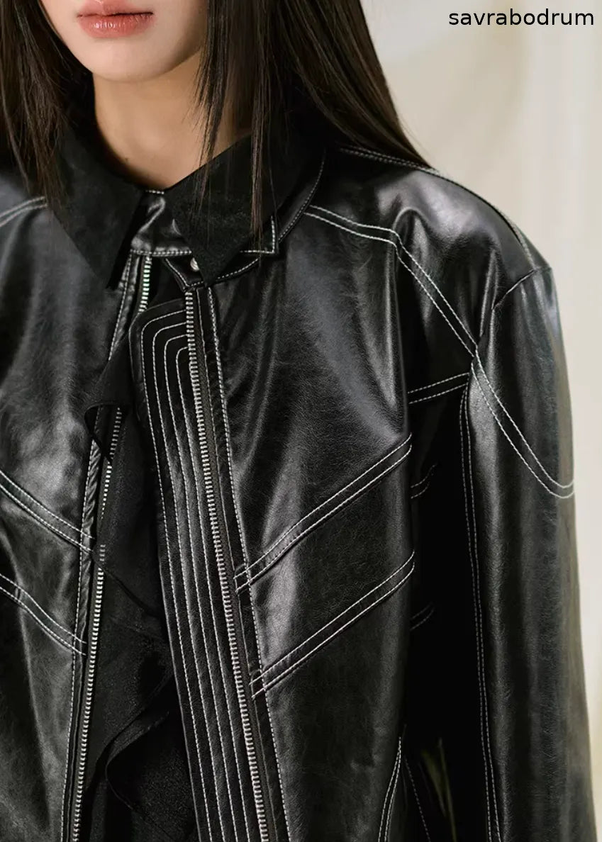 Ivory Vintage Rider Jacket
