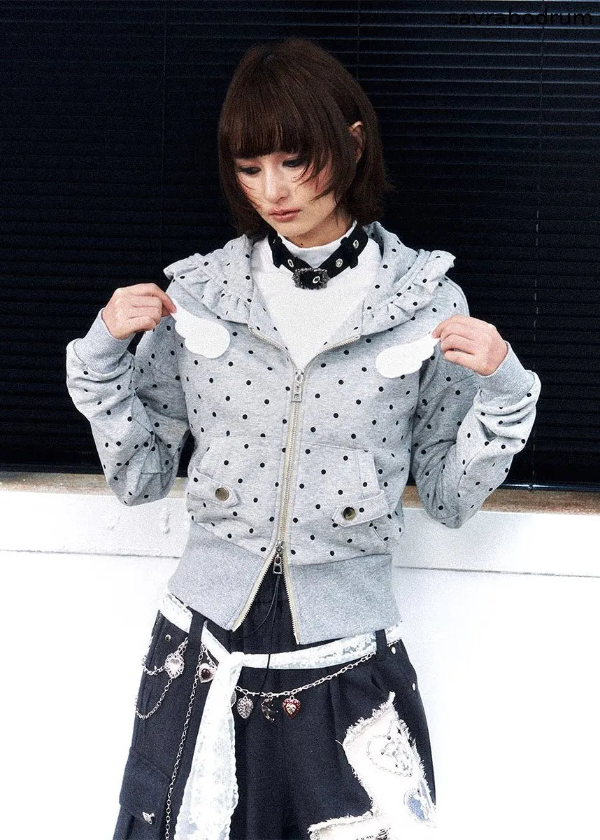 Dot Static Hooded Jacket