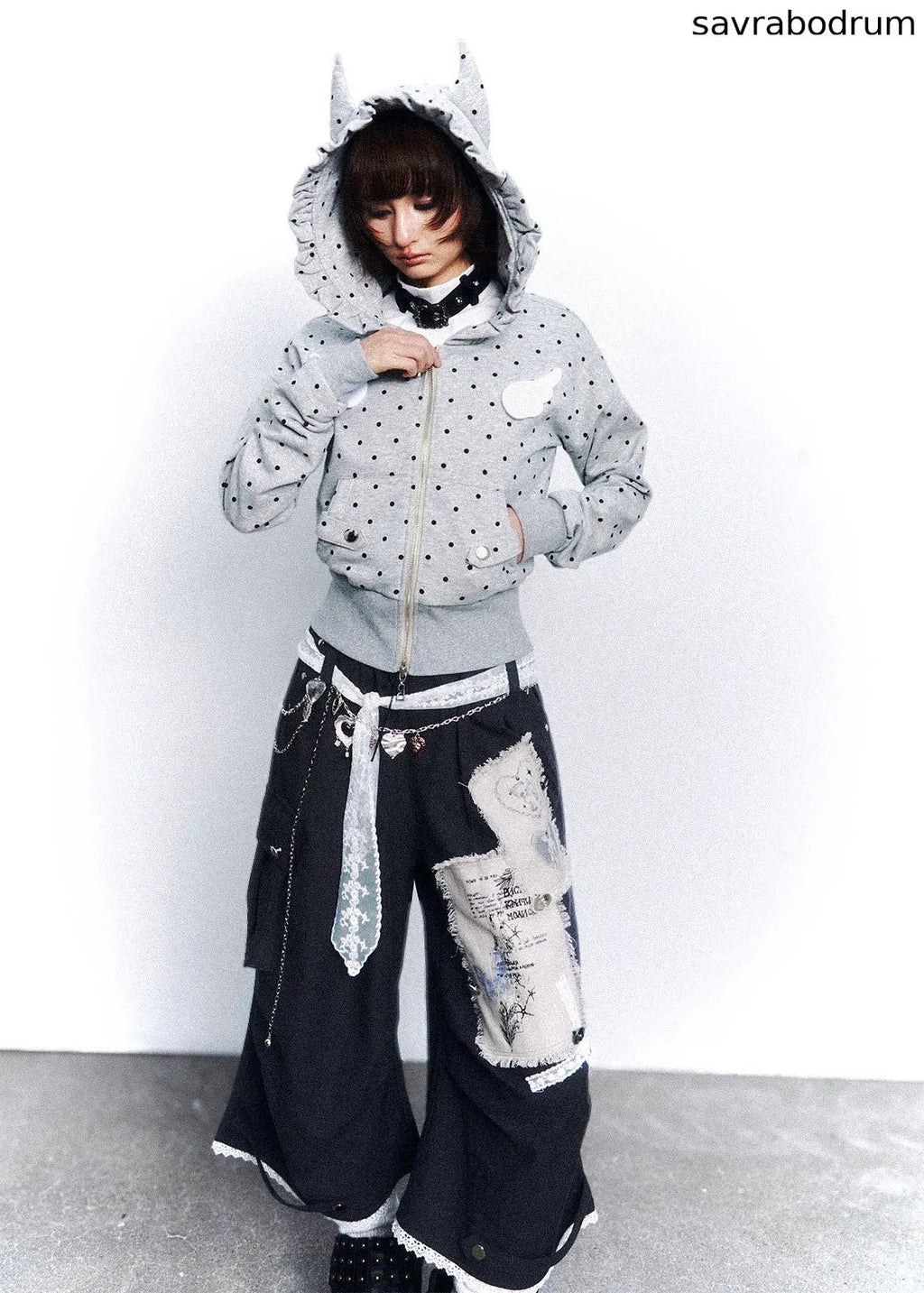 Dot Static Hooded Jacket