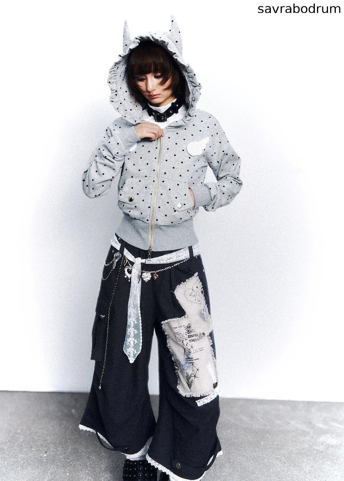 Dot Static Hooded Jacket