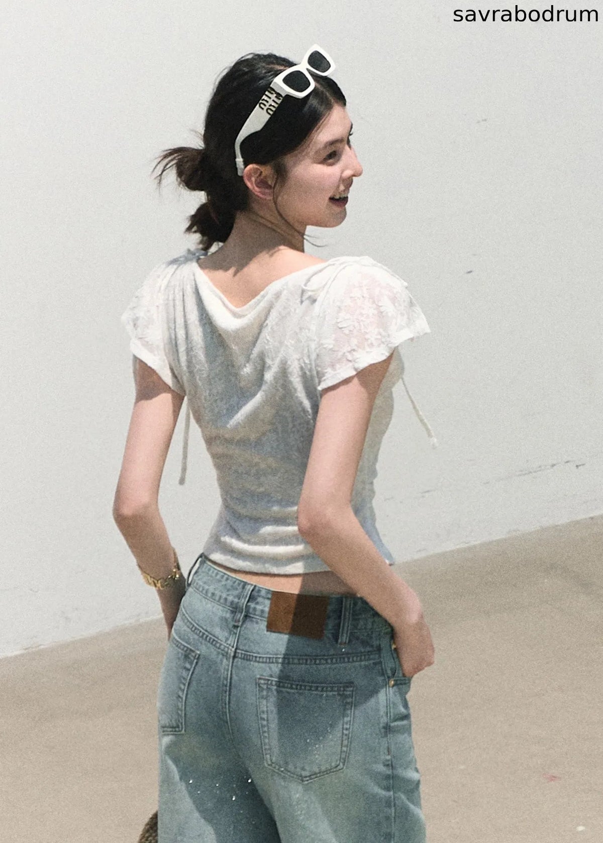 Breath of Spring Jacquard Slim Top