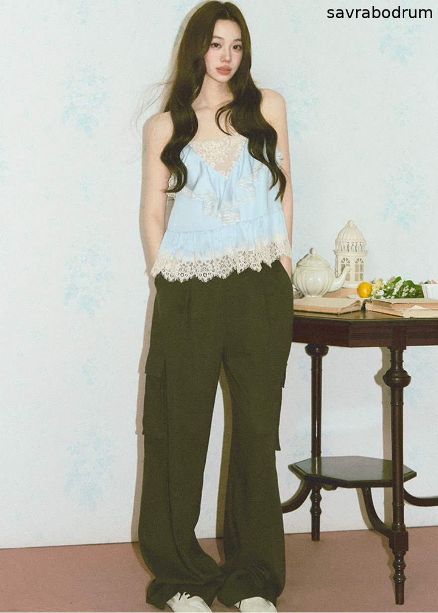 Drapey Straight-Leg Commuter Pants
