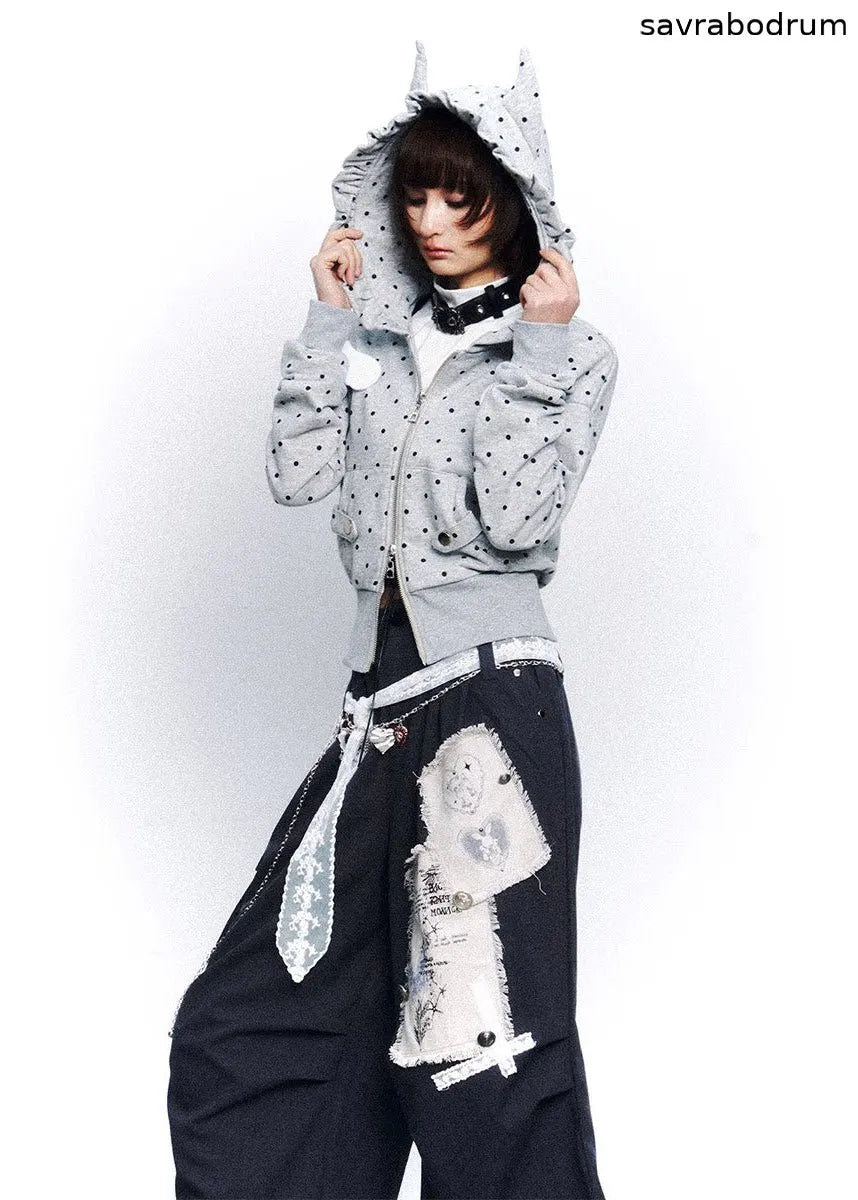 Dot Static Hooded Jacket