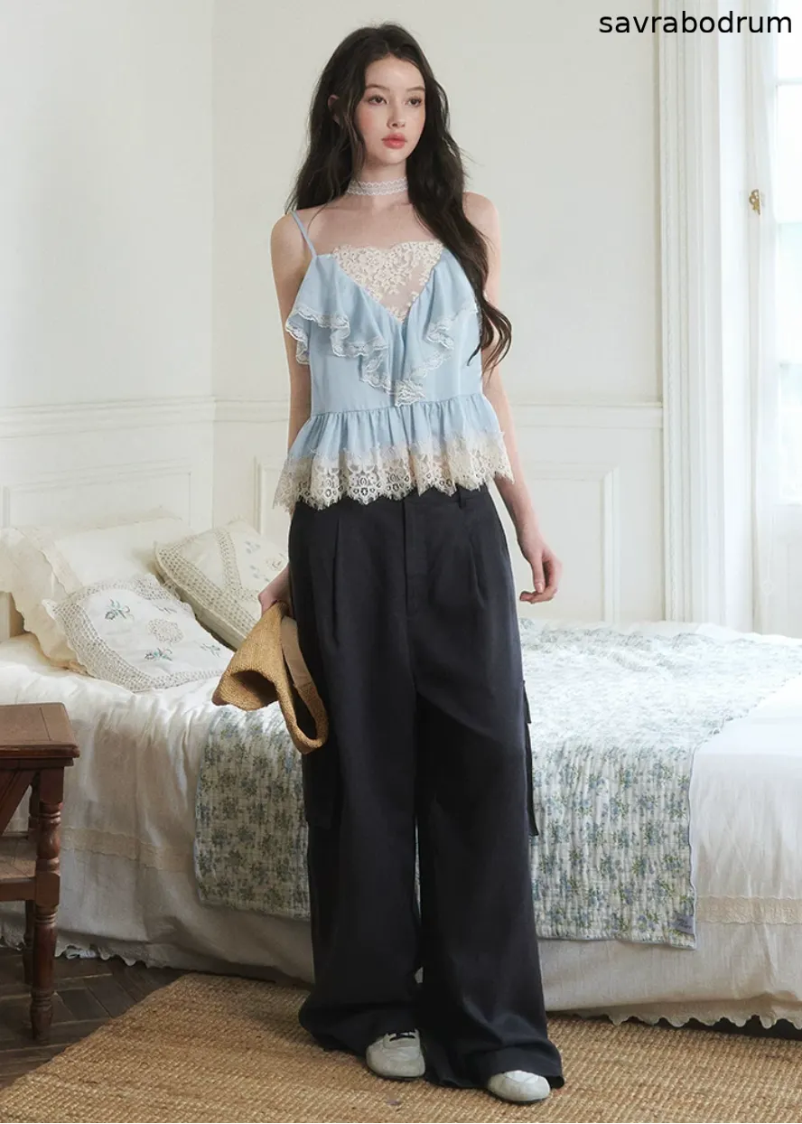 Drapey Straight-Leg Commuter Pants