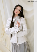 Ivory Vintage Rider Jacket