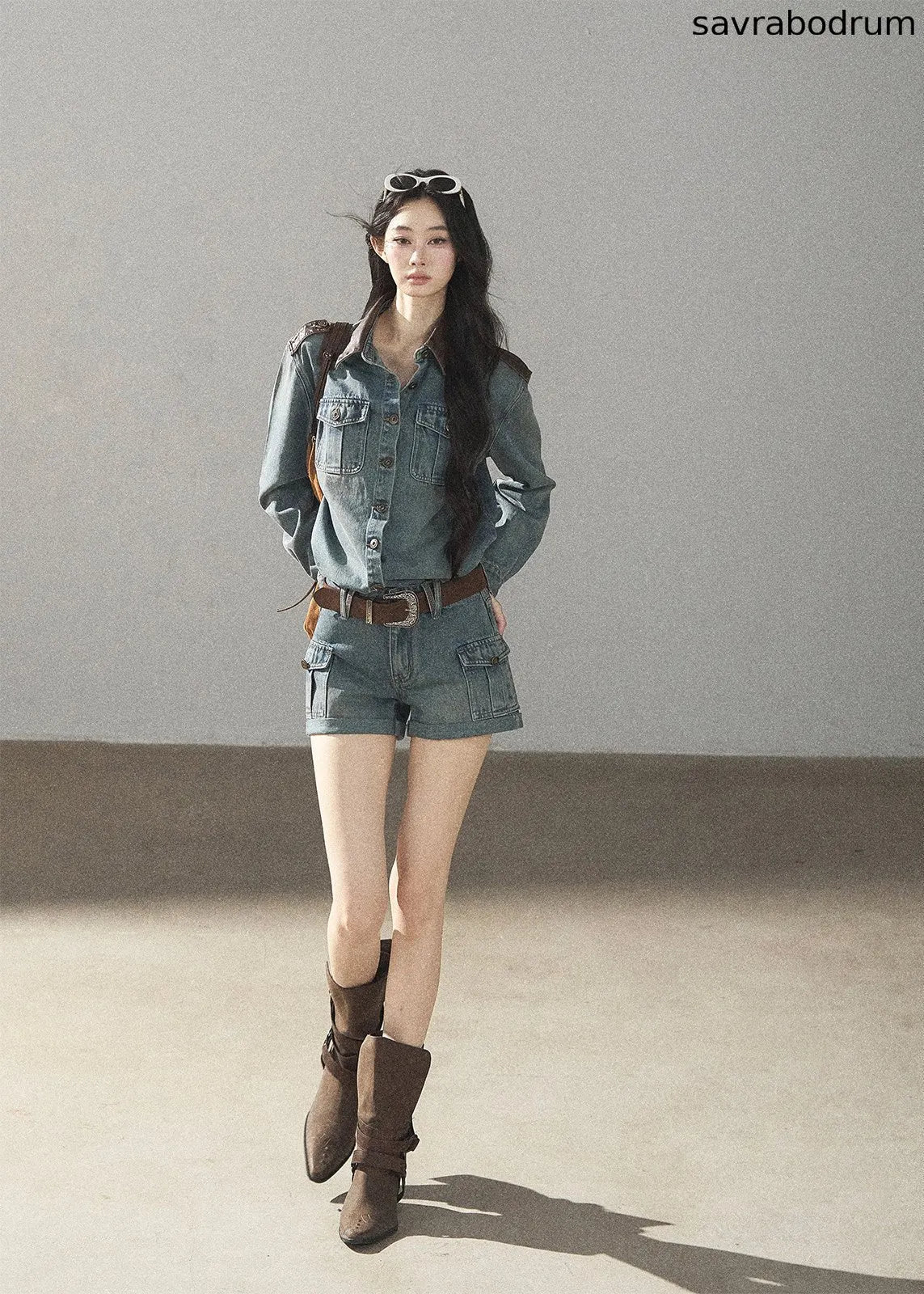 Sunny Day Denim Jacket & Shorts Set