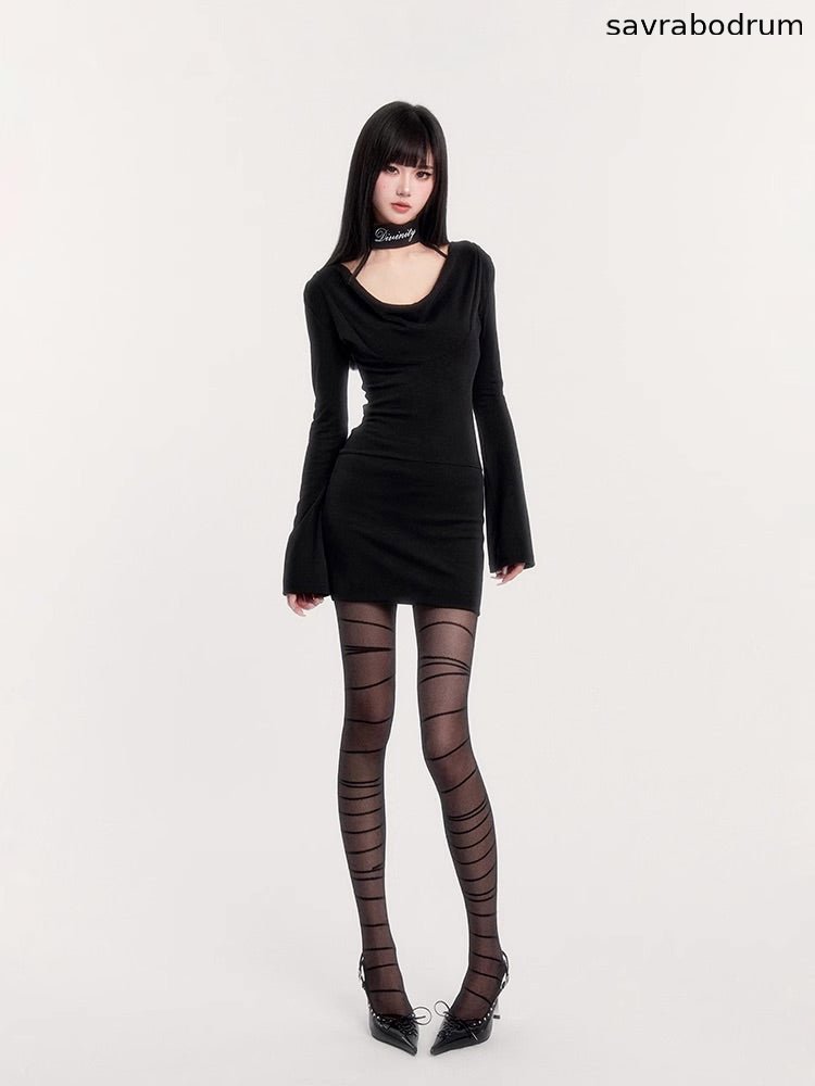 Collar Bodycon Dress