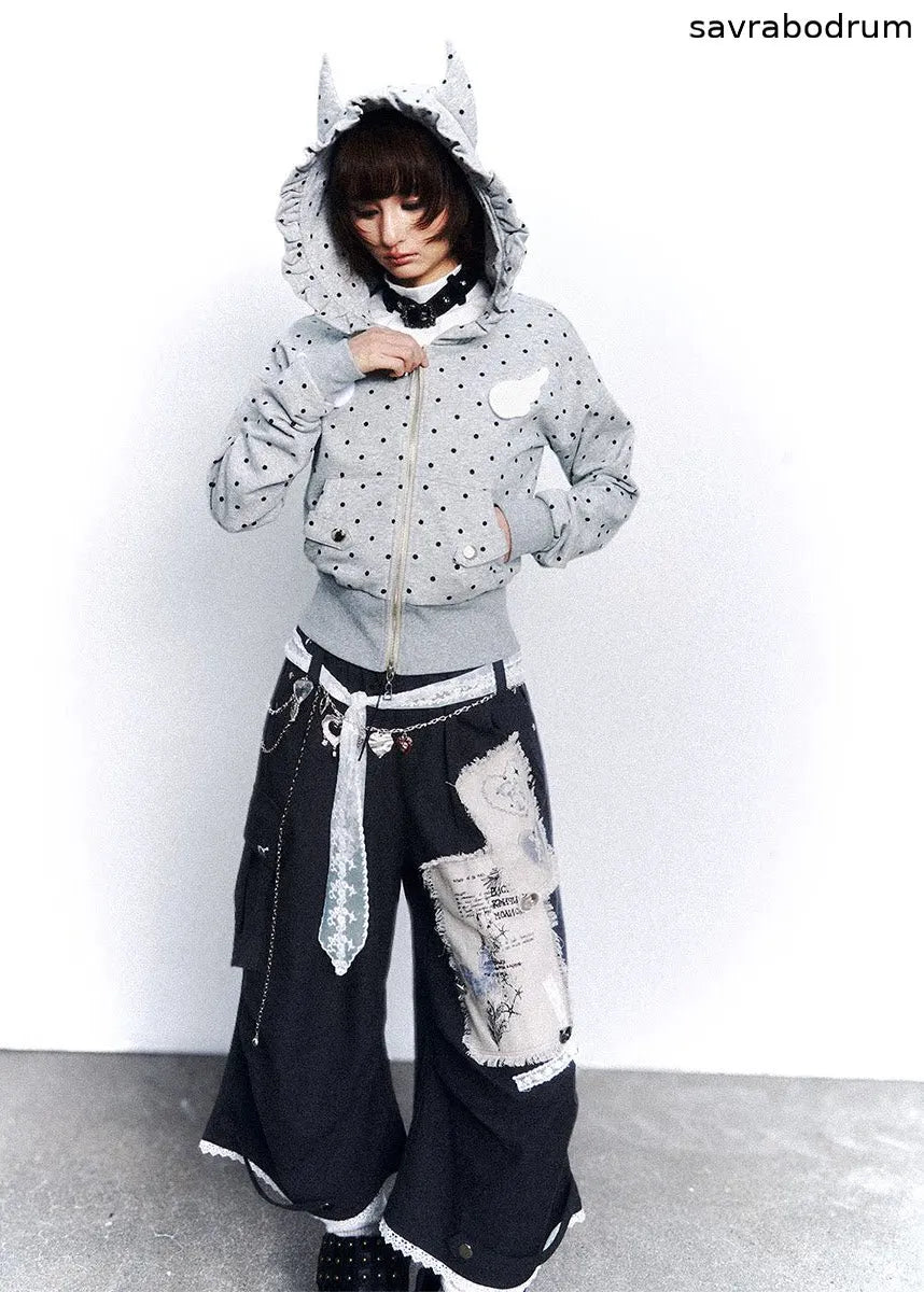 Dot Static Hooded Jacket