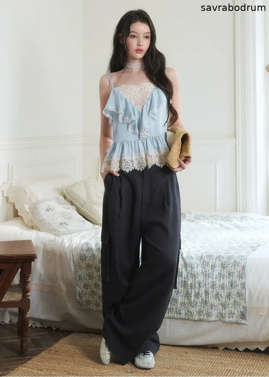 Drapey Straight-Leg Commuter Pants