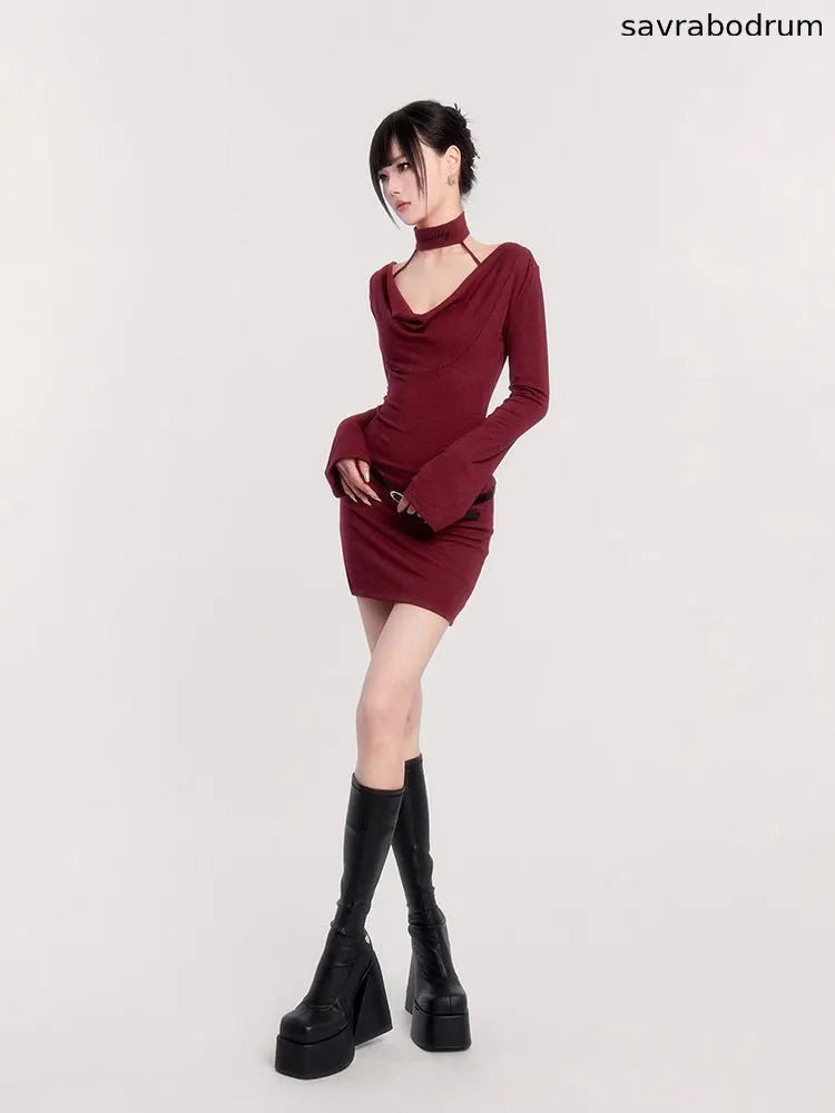 Collar Bodycon Dress
