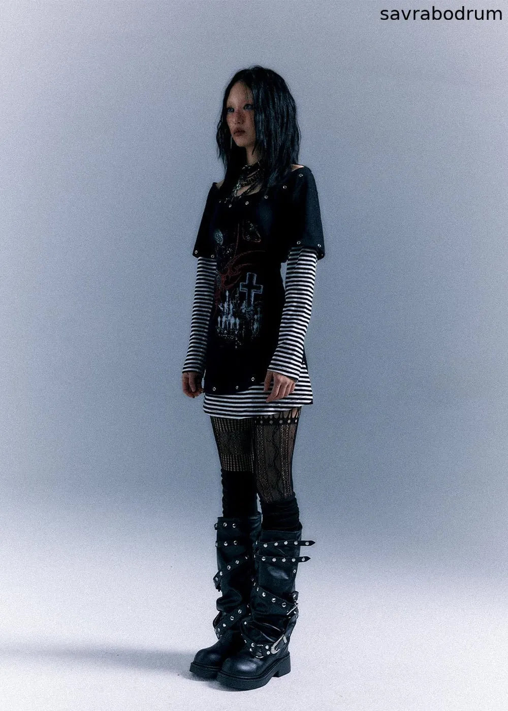 Long Sleeve Printed Slim Fit T-shirt Dress