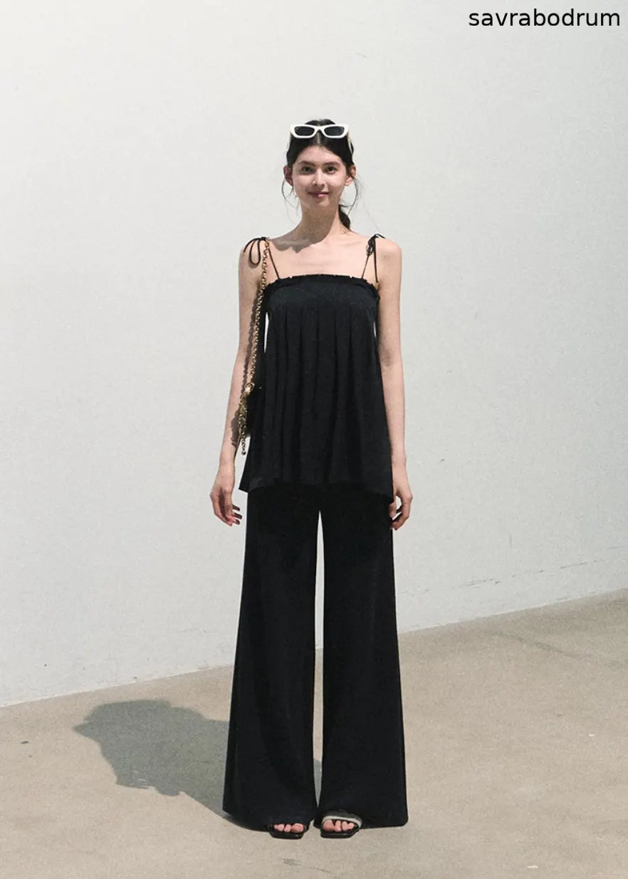 Carefree Traveler Modal Wide-Leg Pants