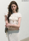 Breath of Spring Jacquard Slim Top