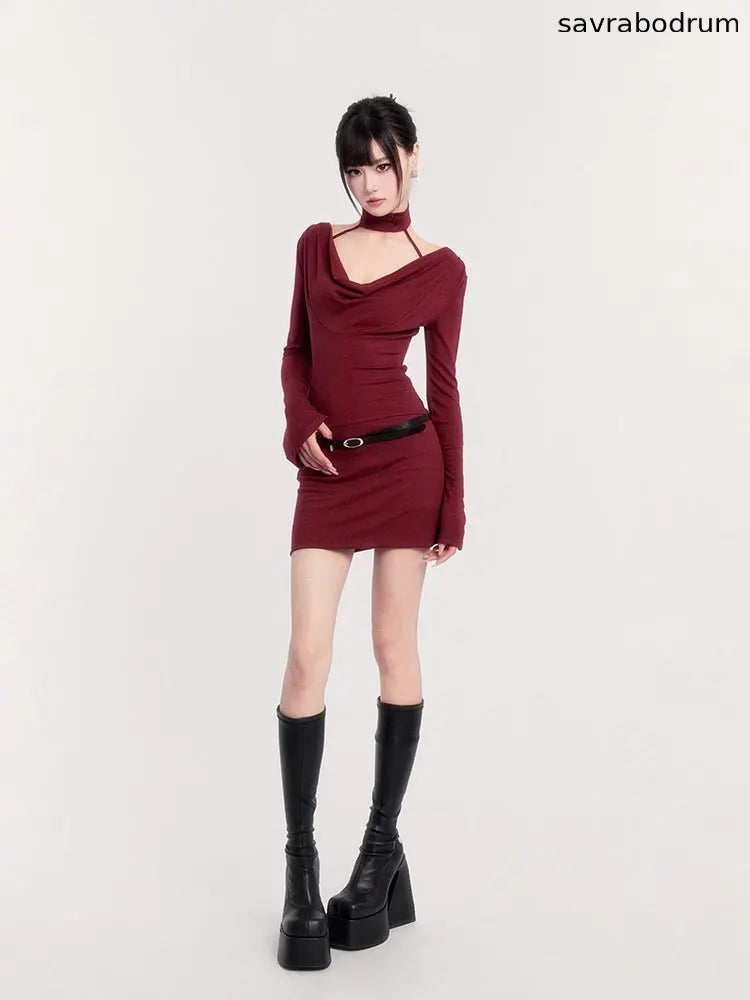 Collar Bodycon Dress