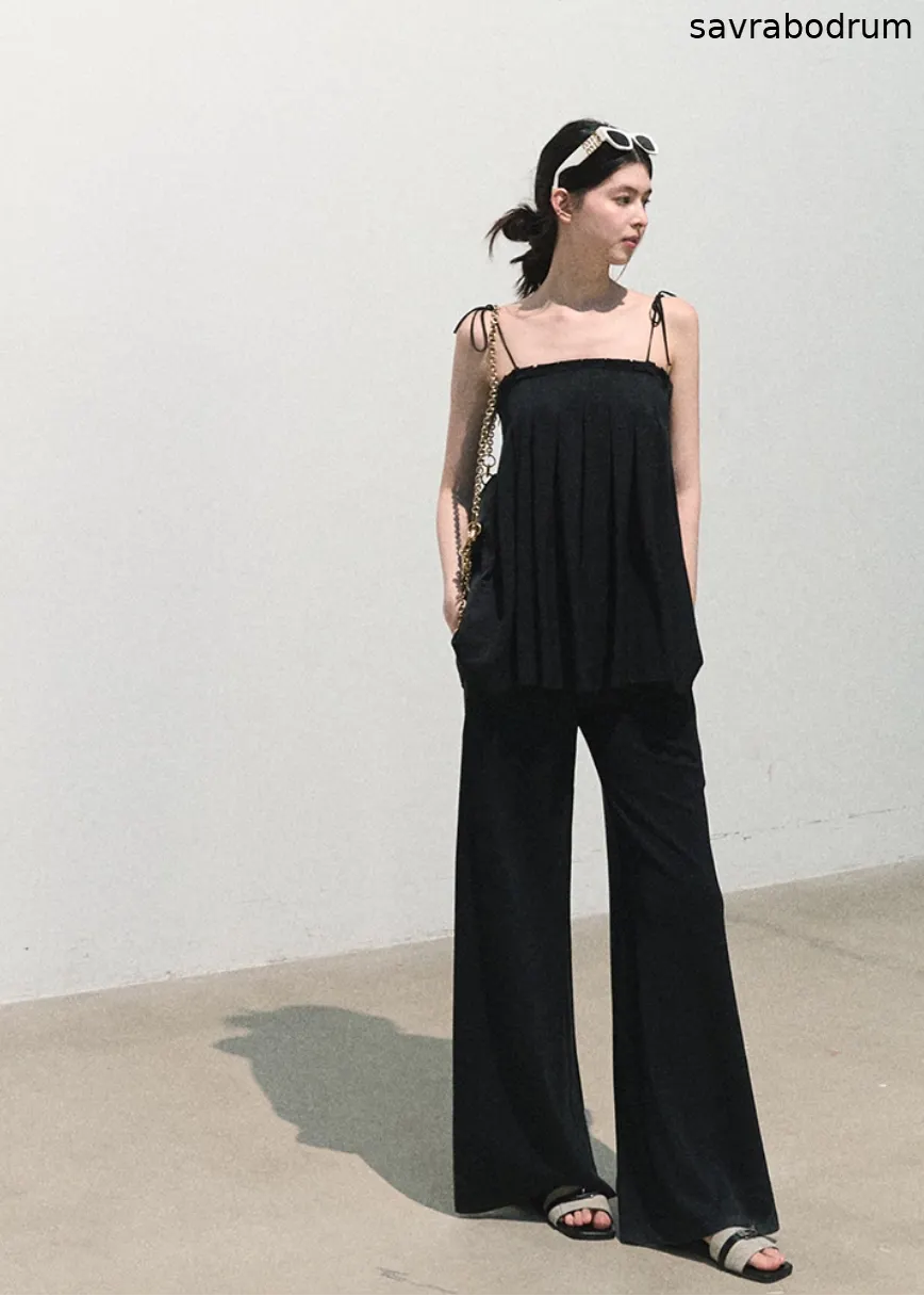 Carefree Traveler Modal Wide-Leg Pants