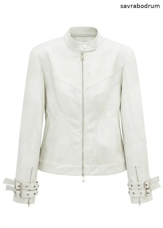 Ivory Vintage Rider Jacket