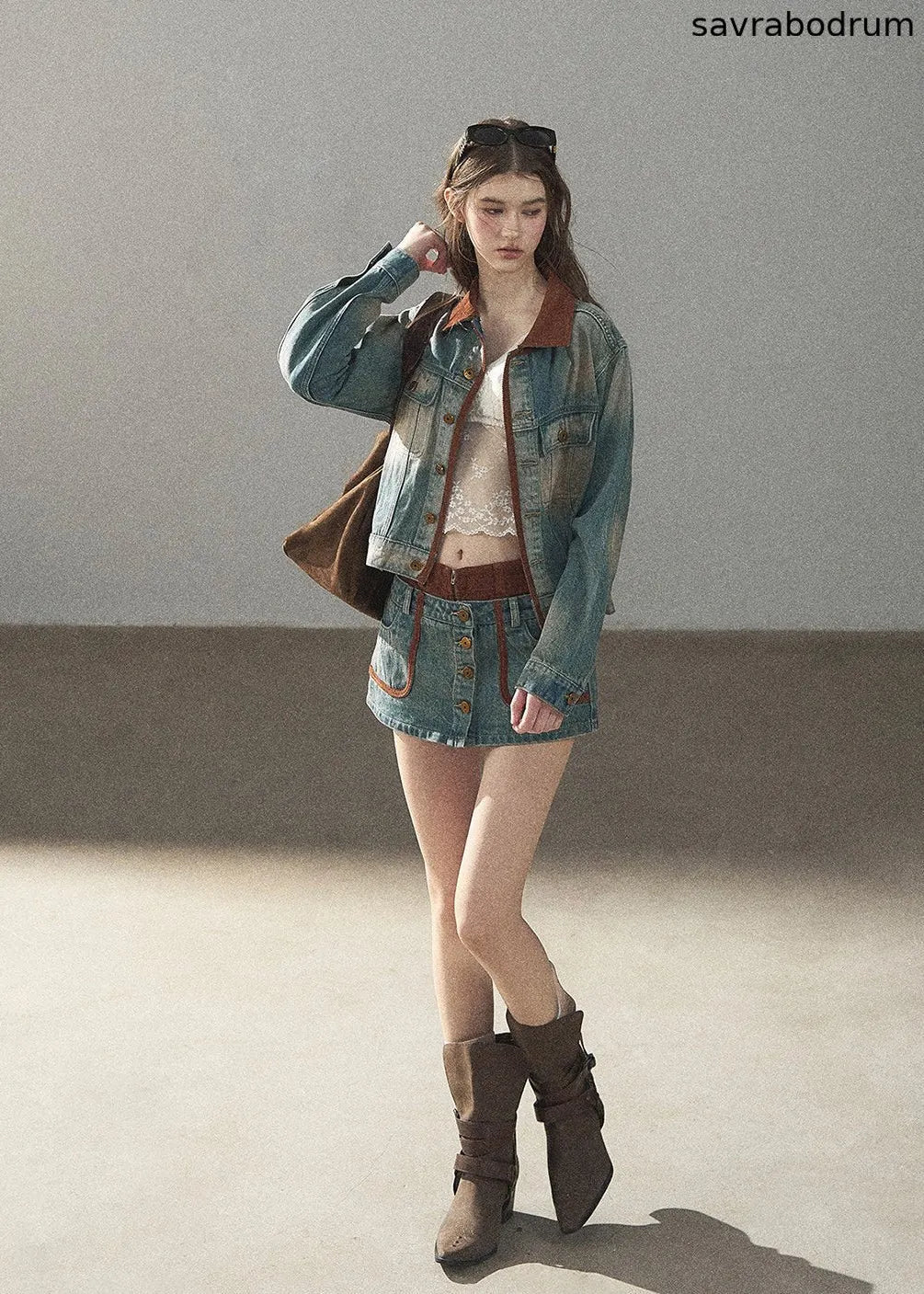 Close to Sunshine Denim Jacket & Mini Skirt Set